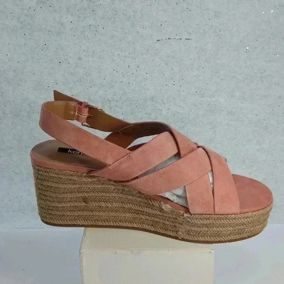 Kensie spandrille wedge sandals nwob - Picture 1 of 10